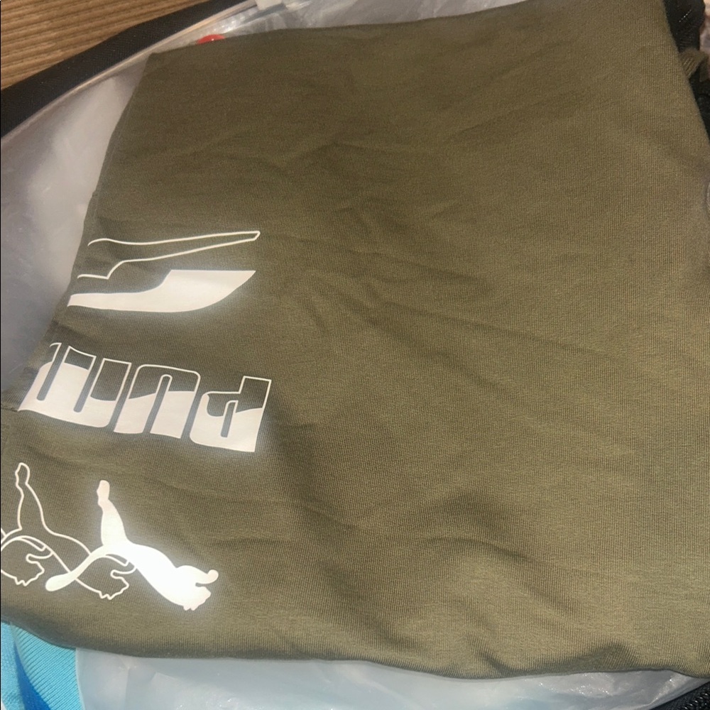 Puma Khaki Graphic Tee